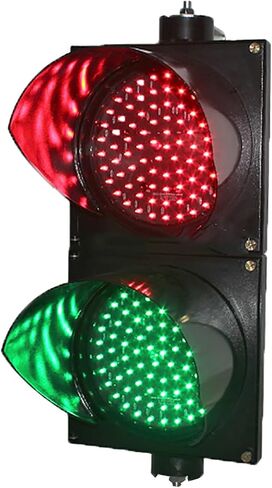 ضوء حركة المرور ، ضوء التوقف الأحمر/الأخضر ، مصباح إشارة مرور LED الصناعية ، وحدة تحكم إشارة المرور ، للتقاطعات ، الطرق ، أكشاك الحصيلة ، المنحنيات ، الجسور (اللون: 200 مم-12 فولت) (200 مم 110 فولت) in Kuwait