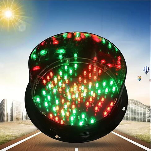 8 Inch/200mm LED Traffic Stop Light 1 Light X/Arrow, Stop Light, Indicator Light, for Industrial Loading Dock Bay Light, for Intersections, Toll Booths Etc (Color : 24V)(24v) in Saudi Arabia