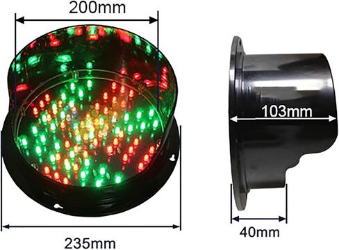 8 Inch/200mm LED Traffic Stop Light 1 Light X/Arrow, Stop Light, Indicator Light, for Industrial Loading Dock Bay Light, for Intersections, Toll Booths Etc (Color : 24V)(24v) in Saudi Arabia