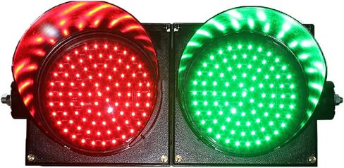 Traffic Light, Red/Green Stop and Go Light, Industrial Loading Dock Bay Light, Outdoor Waterproof Indicator Warning Light, for Toll Station,(200mm 24v) in Saudi Arabia