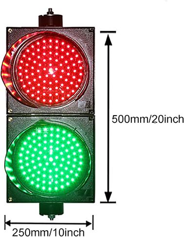 Traffic Light, Red/Green Stop and Go Light, Industrial Loading Dock Bay Light, Outdoor Waterproof Indicator Warning Light, for Toll Station,(200mm 24v) in Saudi Arabia