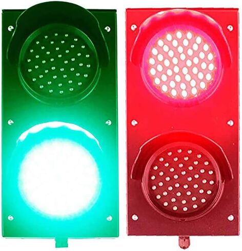 200mm(8inch) Traffic Light, Red Green Stop and Go Light, Industrial LED Stop Light,PC Housing, Dock Bay Indicator Warning Light (Color : Manual Control, Size : 24v)(Manual Control,110v) in Saudi Arabia