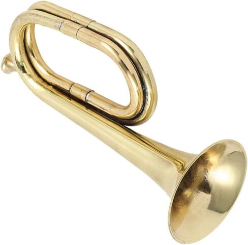 Copper Alloy Bugle Wind Instrument for Beginners - Portable Traditional Trumpet for School Band and Outdoor Events in Saudi Arabia