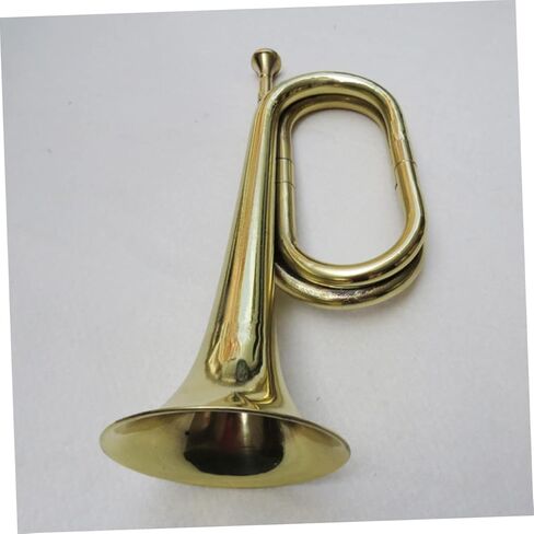 Copper Alloy Bugle Wind Instrument for Beginners - Portable Traditional Trumpet for School Band and Outdoor Events in Saudi Arabia