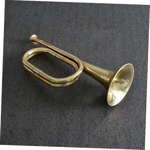 Copper Alloy Bugle Wind Instrument for Beginners - Portable Traditional Trumpet for School Band and Outdoor Events in Saudi Arabia