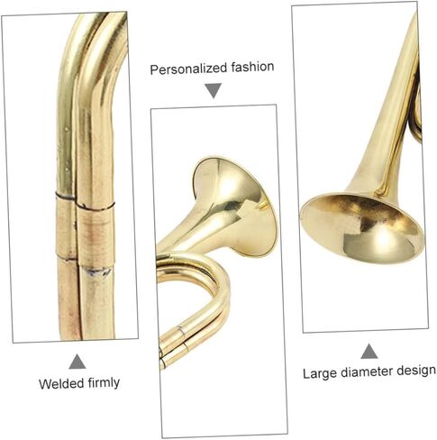 Copper Alloy Bugle Wind Instrument for Beginners - Portable Traditional Trumpet for School Band and Outdoor Events in Saudi Arabia