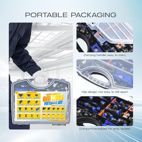 60pcs تجهيزات خرطوم الهواء Connect Quick 5/32 "1/4" 5/16 "3/8" 1/2 بوصة OD PNEUMATIC PRESS-TO-CONNECT TOPTERS LINE LINE 5/32 1/4 5/16 3/8 1/2 INC OD TUBE in Kuwait