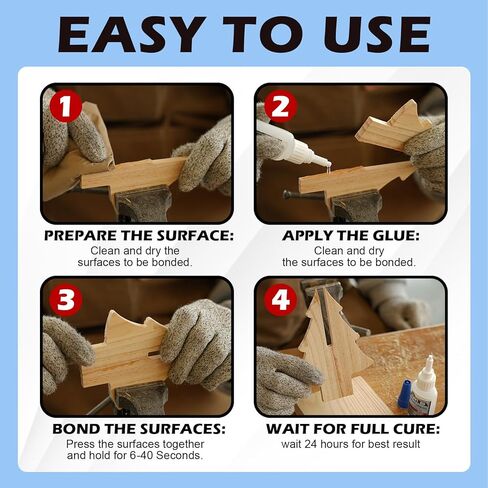 GRADE CYANOACrylate Super Glue ، Glue CA TILL TILL LOGOSITY GLUE من أجل الأعمال الخشبية ، 4 أوقية. حزمة القيمة - لاصق فوري لخشب الخشب ، تحول القلم ، الانتهاء والهواية in Kuwait