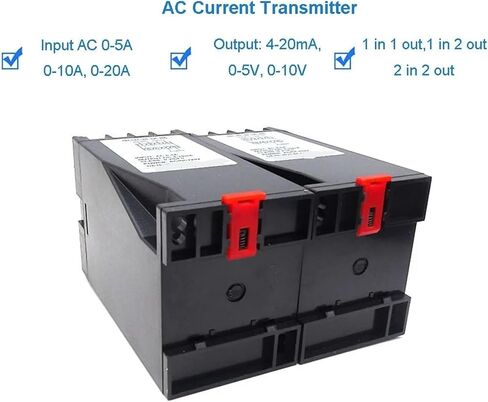 إدخال تيار التيار المتردد أحادي الطور وجهد الجهد 0-20A إدخال 4-20MA 0-5V 1 في 2 OUT عزل ثلاثي المستقر (إدخال AC 0-5A ، 0-10V Output_1 في 2 Out_DC 24V) in Kuwait