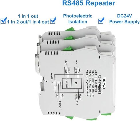 485 مكرر RS485 خط الاستحواذ Sharer 485 SPLITTER 1 في 2 OUT الصناعية العزلة الكهروضوئية 2-WOWK in Saudi Arabia