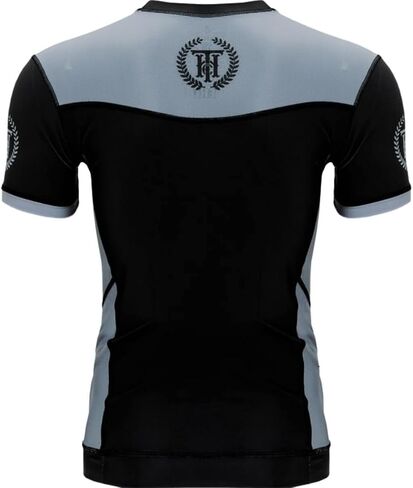 Hardcore Training Neocamp Men's Rash Guard Compression Shirt Short Sleeve MMA No-Gi Tight BJJ Grappling Base Layer Fitness in Kuwait