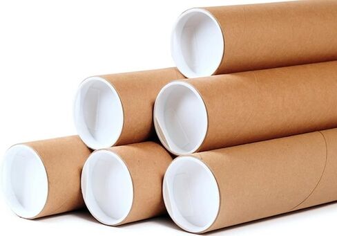 50 - 2 "× 15" مستدير من الورق المقوى الشحن أنابيب أنبوب البريد مع قبعات نهاية in Saudi Arabia