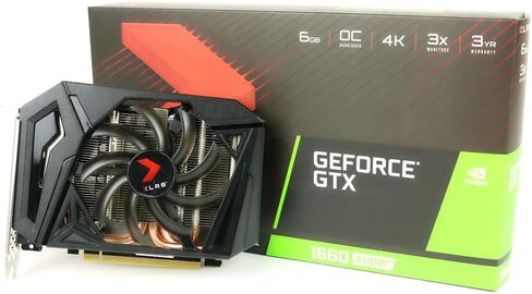 Pny Geforce GTX 1660 Super 6GB XLR8 Gaming Overclocked Edition Single Fan (متجدد) in Kuwait