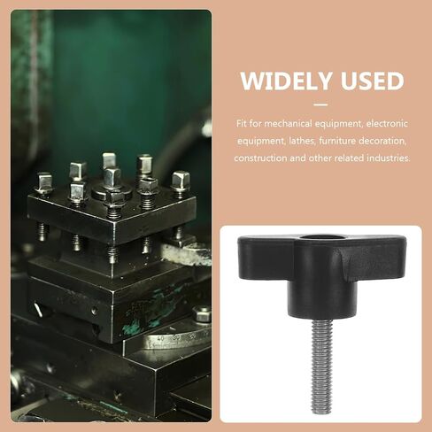 10pcs Hand Screw Knurled Screw Knurled Thumb Screw Wing Nut 1/4 28 Fine Thread Thumb Screw Thumb Bolt Plastic Screws Thumb Screws Z-Shaped Screw Handle Stainless Steel to Clamp in Saudi Arabia