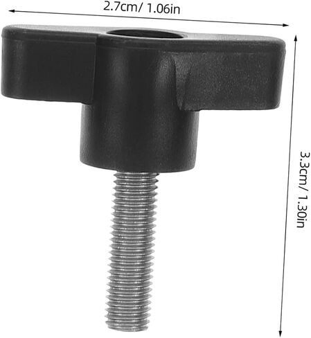 10pcs Hand Screw Knurled Screw Knurled Thumb Screw Wing Nut 1/4 28 Fine Thread Thumb Screw Thumb Bolt Plastic Screws Thumb Screws Z-Shaped Screw Handle Stainless Steel to Clamp in Kuwait