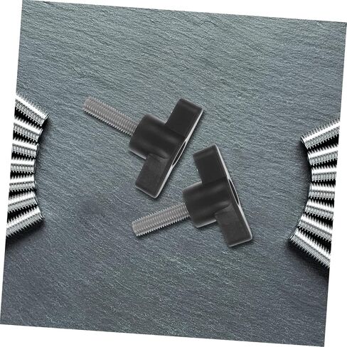 10pcs Hand Screw Knurled Screw Knurled Thumb Screw Wing Nut 1/4 28 Fine Thread Thumb Screw Thumb Bolt Plastic Screws Thumb Screws Z-Shaped Screw Handle Stainless Steel to Clamp in Kuwait