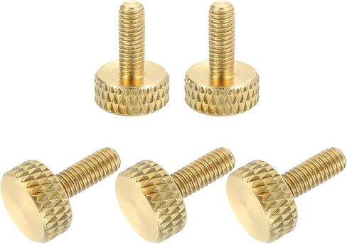 Uxcell 5pcs M3x12mm النحاس مسامير الإبهام ، مقابض مسطحات مسطحة مقابض من أحواض الإبهام الماس الصلبة المسمار المسمار الملمس. in Saudi Arabia
