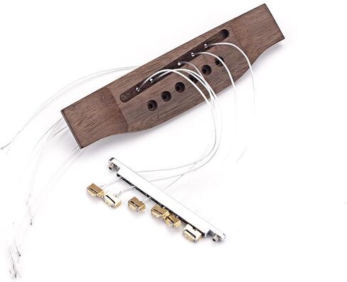 Alnicov Rosewood Guitar Bridge with Insert Piezo bridge Pickup for Acoustic Guitar Replacement Parts in Saudi Arabia