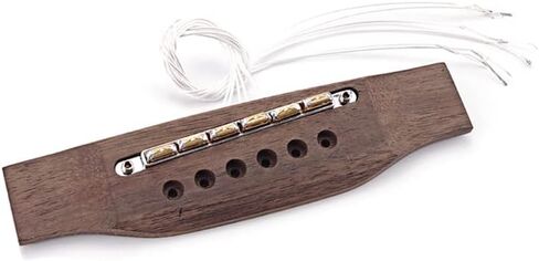 Alnicov Rosewood Guitar Bridge with Insert Piezo bridge Pickup for Acoustic Guitar Replacement Parts in Saudi Arabia