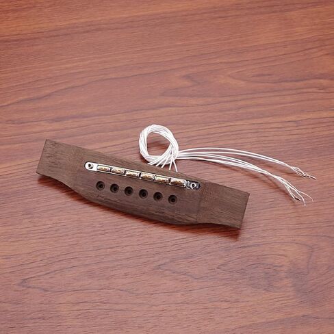 Alnicov Rosewood Guitar Bridge with Insert Piezo bridge Pickup for Acoustic Guitar Replacement Parts in Saudi Arabia