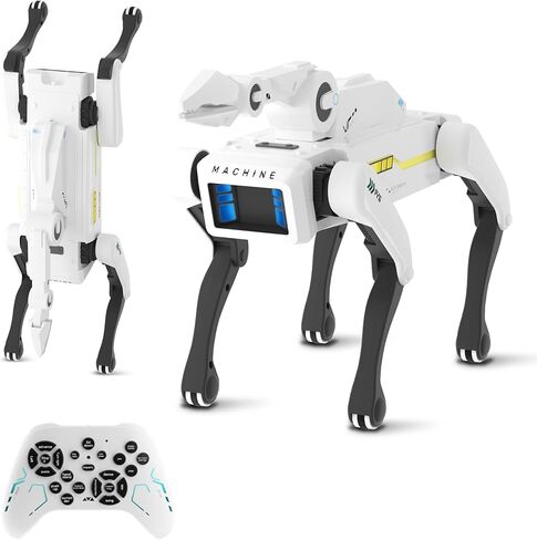 Smart Robot Dog - PET STEM التفاعلي مع التحكم الصوتي ، 30+ إجراءات وبرمجة التطبيقات ، تصميم متين للأطفال الذين تبلغ أعمارهم 6 سنوات (متوافق مع iOS/Android) in Kuwait