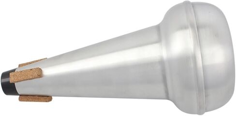 BESPORTBLE 1PC Aluminium Alloy Tenor Slide Trombone Mute Durable Muffler Device for Home Practice Sound Quality Intonation Mute for Tenor Trombone Silver in Saudi Arabia