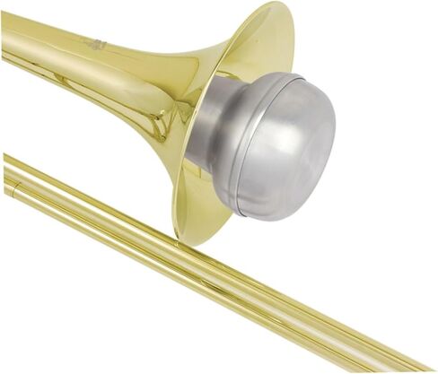 BESPORTBLE 1PC Aluminium Alloy Tenor Slide Trombone Mute Durable Muffler Device for Home Practice Sound Quality Intonation Mute for Tenor Trombone Silver in Saudi Arabia