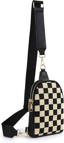 أكياس Crossbody حقيبة Sling للنساء منقوشة حزم فاني حقيبة صدرية للعمل للتسوق in Kuwait
