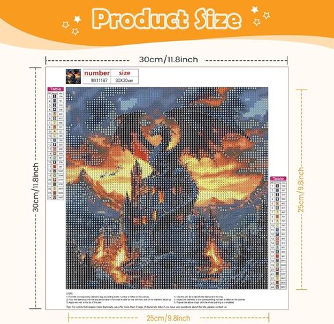 NEWENMO July 4th Diamonds Painting Kits for Adults Beginner DIY 5D American Flag Diamond Art Paint with Round Diamonds, Full Drill Gem Art Diamonds Painting for Craft Home Wall Decor 12x12 in in Saudi Arabia