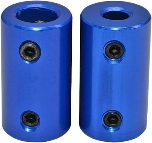 2pcs Aluminum Alloy Coupling Bore 5x5mm 5x8mm D14 L25mm Blue Flexible Shaft Coupler Screw Part for Stepper Motor(5mm to 5mm) in Kuwait