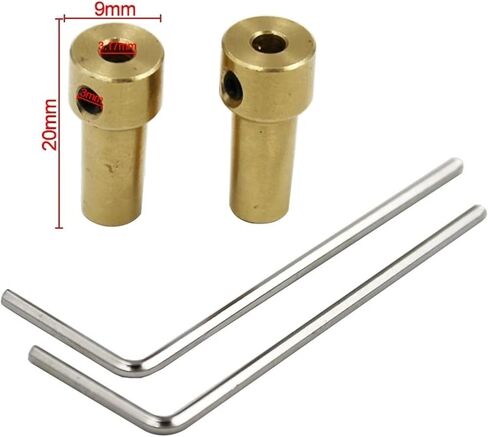 2pcs JT0 Brass 3.17mm Electric Motor Shaft Mini Chuck Shaft Coupling Motor Connector Rod for 4mm Electric Drill Chuck Clamp in Saudi Arabia
