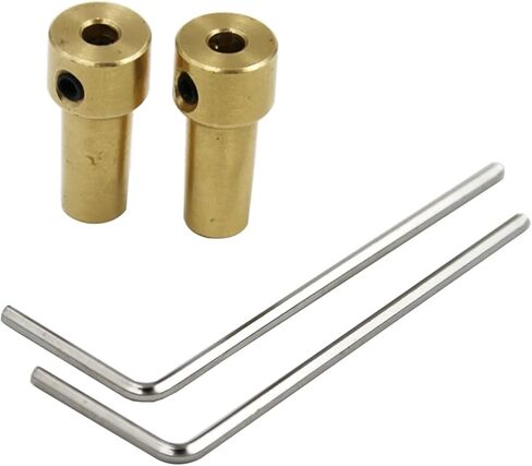 2pcs JT0 Brass 3.17mm Electric Motor Shaft Mini Chuck Shaft Coupling Motor Connector Rod for 4mm Electric Drill Chuck Clamp in Saudi Arabia