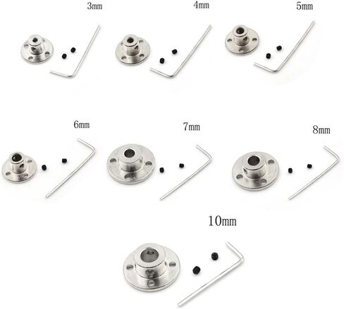 1pc Rigid Flange Coupling 3mm 4mm 5mm 6mm 7mm 8mm 10mm Bore Motor Guide Shaft Coupler Support Connector(8mm) in Saudi Arabia