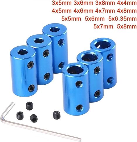 1PC D14 L25 ألومنيوم سبيكة اقتران التجوي 3x5mm 4x6mm 5x8mm طابعة ثلاثية الأبعاد المسمار المسمار لمحرك السائر (3x8mm) in Kuwait