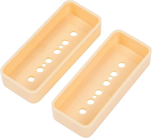 Banworks Plastic P90 Pickup Covers Electric Guitar P-90 Soapbar Pickup Covers 50mm (1-31/32") Neck Pickup Covers For Epiphone Les Paul LP Electric Guitar Pack of 2 JT/SYQG-07 Cream in Saudi Arabia