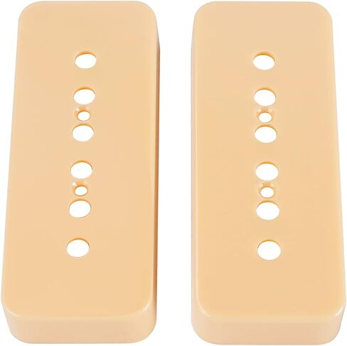 Banworks Plastic P90 Pickup Covers Electric Guitar P-90 Soapbar Pickup Covers 50mm (1-31/32") Neck Pickup Covers For Epiphone Les Paul LP Electric Guitar Pack of 2 JT/SYQG-07 Cream in Saudi Arabia