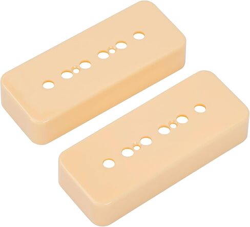Banworks Plastic P90 Pickup Covers Electric Guitar P-90 Soapbar Pickup Covers 50mm (1-31/32") Neck Pickup Covers For Epiphone Les Paul LP Electric Guitar Pack of 2 JT/SYQG-07 Cream in Saudi Arabia