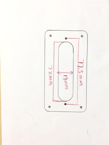Humbucker to Strat Style Pickup Ring ، H-S-2 1-ply غير مسلح in Saudi Arabia