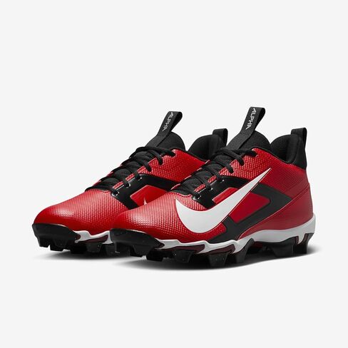 Nike Alpha Menace 4 Shark Football Cleats (FN0028-100 ، غبار الفضة/الفوتون الأبيض/المعدني/الأسود) in Saudi Arabia