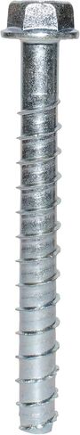 Simpson Strong-Tie THDB25400H 1/4 Inch x 4 Inch, Hex Washer Head, Zinc Plated Titen HD Heavy-Duty Screw Anchor for Concrete, Easy Installation (Pack of 50) in Saudi Arabia