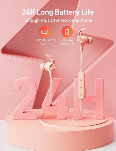 Gsoemon Bluetooth 5.2 Wireless Earbuds with aptX, Magnetic Neckband, IPX7 Waterproof, Built-in Mic, 16H Playtime, Lightweight Sport Earphones in Saudi Arabia