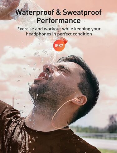 Gsoemon Bluetooth 5.2 Wireless Earbuds with aptX, Magnetic Neckband, IPX7 Waterproof, Built-in Mic, 16H Playtime, Lightweight Sport Earphones in Saudi Arabia