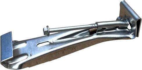 Hidden Gutter Hangers 5 Inch with a Pre-Inserted Rust Resistant Screw - Heavy Duty Rain Gutter Brackets Fastener with Clip for 5" K-Style Aluminum Gutters - Easily Repair Sagging Gutters - 50 Pack in Kuwait