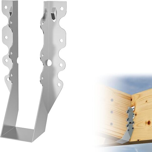 25 PCS 2x6 شماعات الرافعة ، LU26 20 Gauge مقص مزدوج وجه Mount Loist ، وعلاقات الإعصار لأقواس ربط العوارض الرصاصية رائعة لسطح الأرضية ورواد السقف in Kuwait
