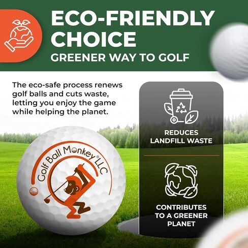 Golf Ball Monkey Cheap Recycled for Titleist Golf Balls Bulk Mix White w/ 15 Tees & Mesh Bag - Used for Titleist Velocity, TruFeel, Tour Speed, TruSoft, DT Solo, EXP01 & Tour Soft in Kuwait