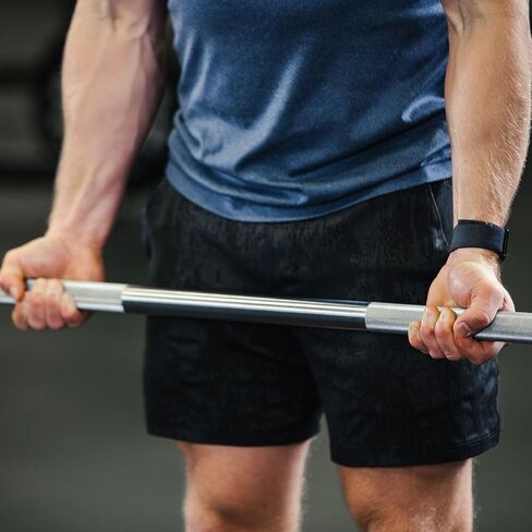 Titan Fitness Rubber Curl Fixed Barbells, Pre-Loaded Weight Bar for Strength Training & Weightlifting in Saudi Arabia