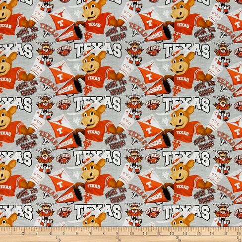 Sykel Enterprises NCAA Texas Collegiate Mascot Multi, Fabric by the Yard in Saudi Arabia