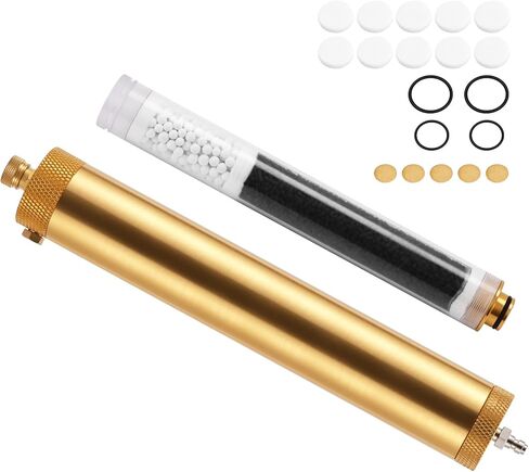 30MPa/4500psi PCP AIR AIL POSSELATOR فاصل مياه زيت ، مرشح هواء عالي الضغط مع موصلات سريعة 8 مم ، مرشح ضاغط الهواء الألمنيوم سلس من ألومك للغطس والهواء (الأزرق) in Kuwait