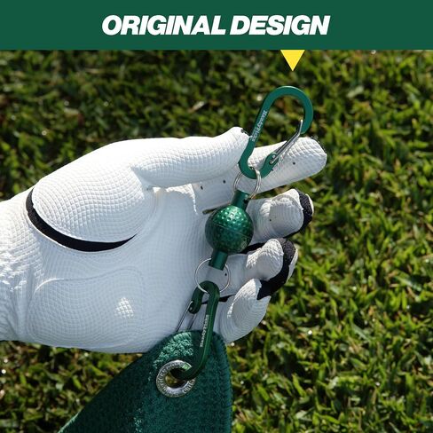 Handy Picks Magnetic Clip for Golf Towels, Original Mini Golf Ball Design, Industrial Neodymium Magnet for Strong Hold to Cart or Clubs, Essential Golf Accessory for Golf Lovers in Kuwait