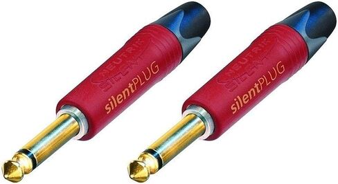 2 حزمة Neutrik NP2X-Au-Silent 2 Pole 1/4 "Plug Plug Gold Contacts Silent Silent in Saudi Arabia
